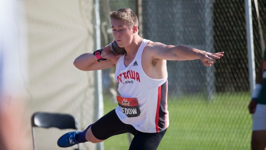 (Ottawa, Canada---08 July 2017) Thomas Nedow competing in the U20 shot put at the 2017 Canadian Track and Field Championships. (Photo by Sean W Burges / Mundo Sport Images).
