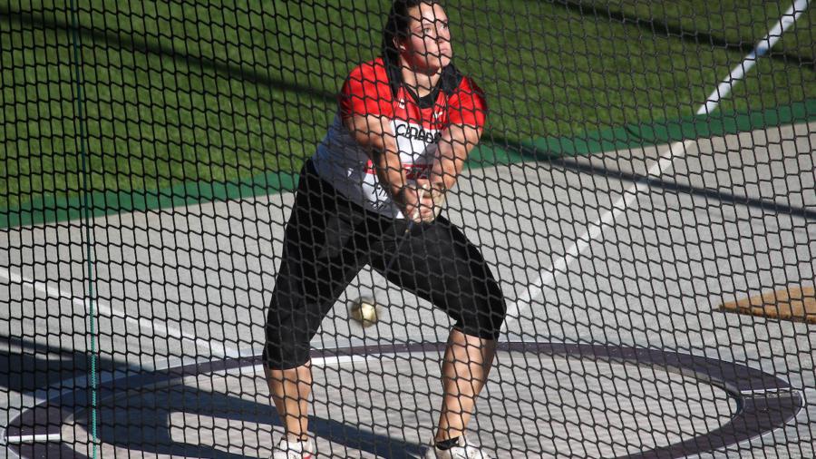 Berlin 2009 World Championships -August 20 - Day 6 - Evening Session *** Local Caption *** Sultana Frizell - Women's Hammer Throw Canada