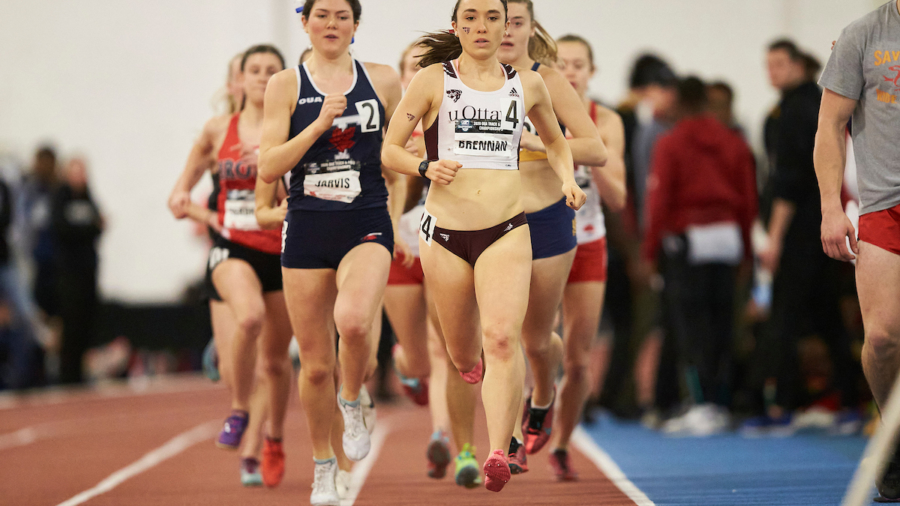 Ottawa’s Rebecca Brennan competes in the women’s 1500m at the 2020 OUA Track and Field championships at York University on Saturday February 22, 2020.
Mundo Sport Images/ Geoff Robins