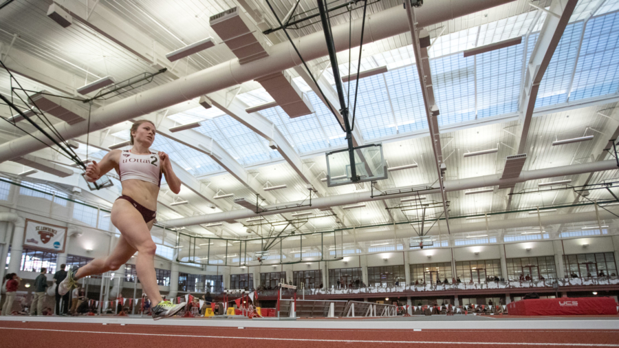 (December 1, 2018 -- Canton, NY) Madison Clarke competing at the Saints Holiday Relays at the Newell Field House on the campus of St. Lawrence University.