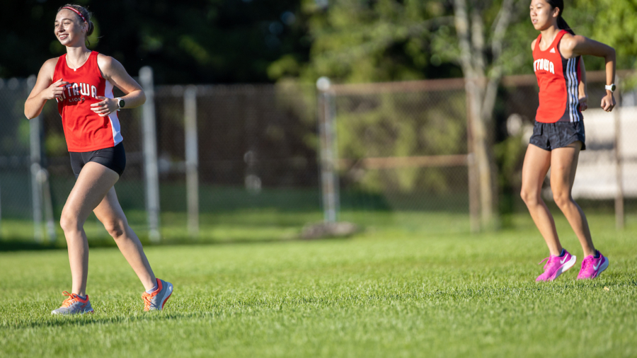 OTTAWA - August 19, 2020: Caitlin McMann at the fifth Ottawa Summer Twilight Series meet of 2020, held under COVID-19 protocols at the Terry Fox Athletic Facility.