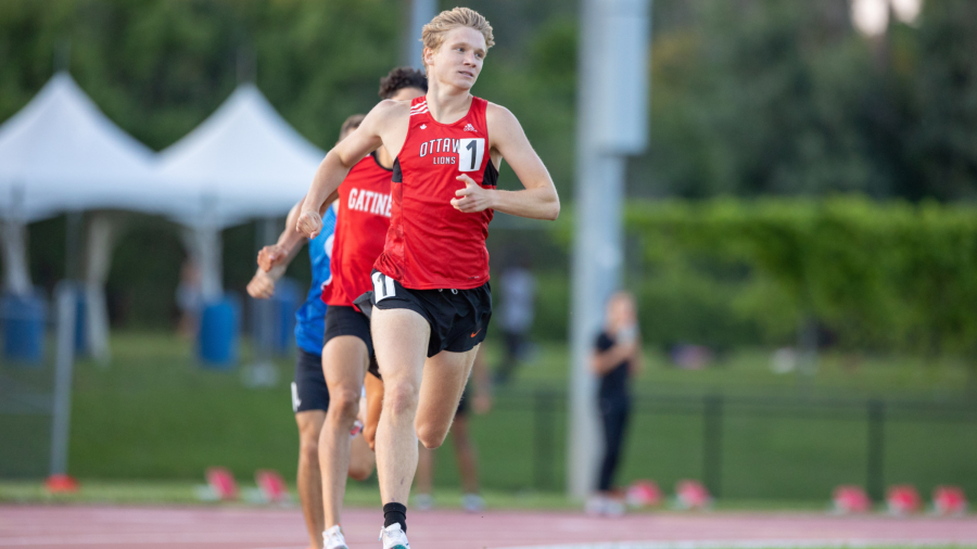 OTTAWA - July 21, 2021: Joe Fast competing at Ottawa Summer Twilight #12 at the Terry Fox Athletic Facility.