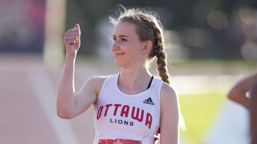 (Ottawa, Canada---08 July 2017) Lauren Gale competing in the U20 400m final at the 2017 Canadian Track and Field Championships. (Photo by Sean W Burges / Mundo Sport Images).
