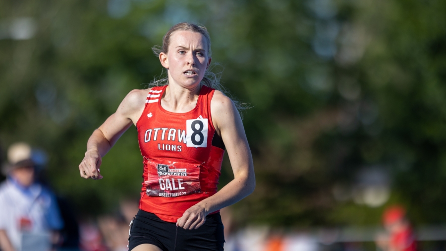 (Langley, British Columbia ---25 June 2022) Lauren Gale competing on day four of the Canadian Track and Field Championships at McLeod Athletic Park.
Photograph 2022 Copyright Miles Ryan Rowat / Mundo Sport Images