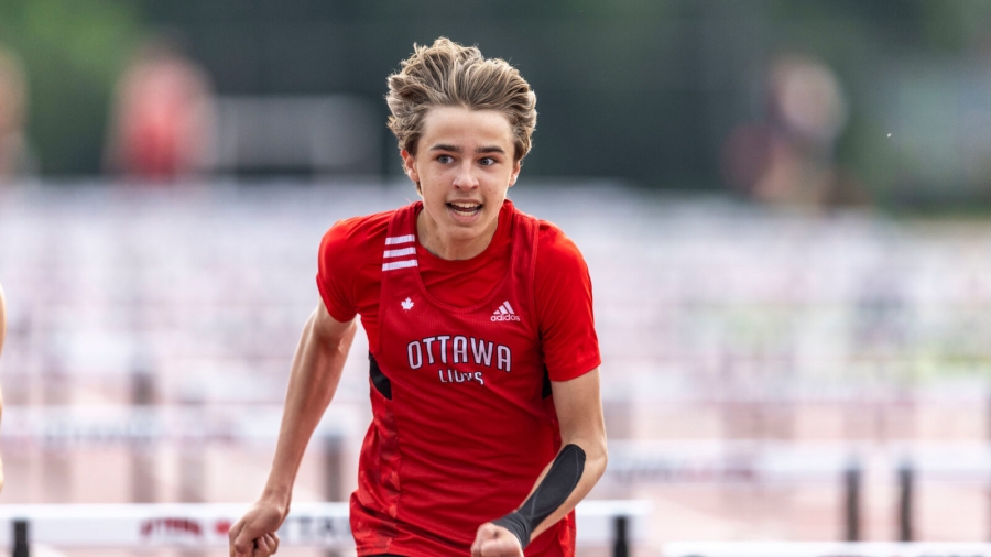 (Ottawa, Canada---22 June 2022) Zach Jeggo competing in Ottawa Summer Twilight Meet 5 or the 2022 track and field season. Copyright 2022 Sean Burges / Mundo Sport Images