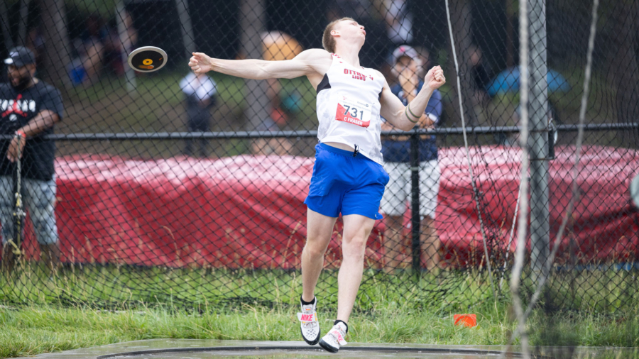 (North York, Canada---15 July 2023) Connor Fraser of Ottawa Lions T.F.C. competing on day two of the Ontario U20/Open Track and Field Championships at the Toronto Track and Field Centre. Copyright 2023 Miles Ryan Rowat/ Mundo Sport Images.
If posting to social media please tag @mundosportimages