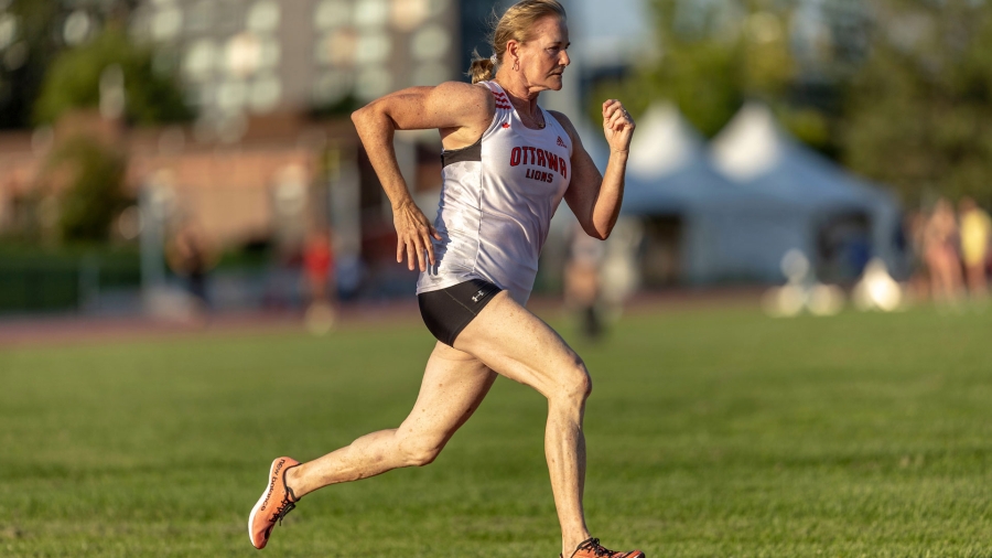 (Ottawa, Canada---16 August 2023) Wendy Alexis competes in the 200m at Ottawa Summer Twilight Series Meet #11. Copyright 2023 Sean Burges / Mundo Sport Images.