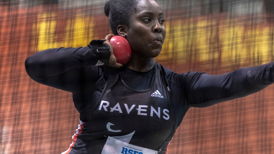 (Quebec City, Canada---23 February 2024) Brianna Asiamah competes in the shot put at the 2024 RSEQ University Championships held at the University of Laval. Photograph Copyright 2024 Sean Burges / Mundo Sport Images.
If posting to social media please tag @mundosportimages