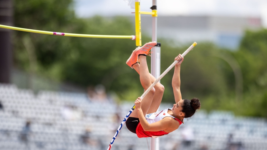 (Montreal, Canada---27 June 2024) Balqis Chouikhi competing in the 2024 Bell Trials Canadian Track and Field Championships and Olympic Trials. Photograph Copyright 2024 Miles Ryan / Mundo Sport Images.
If posting to social media please tag @mundosportimages