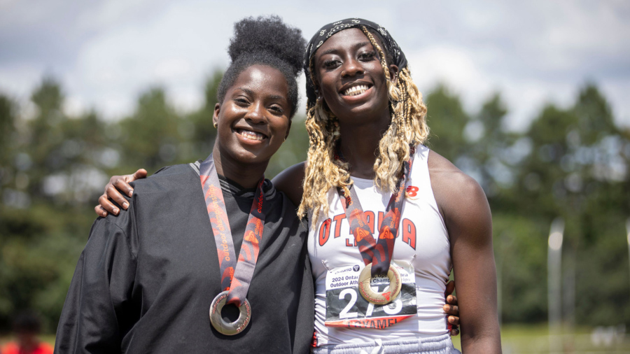 (York, Canada---20 July 2024) Brianna Asiamah and Jessica Gyamfi competes at the 2024 Athletics Ontario U20/Open Championships held at the Toronto Track and Field Center at York University. Photograph Copyright 2024 Sean Burges / Mundo Sport Images.
If posting to social media please tag @mundosportimages