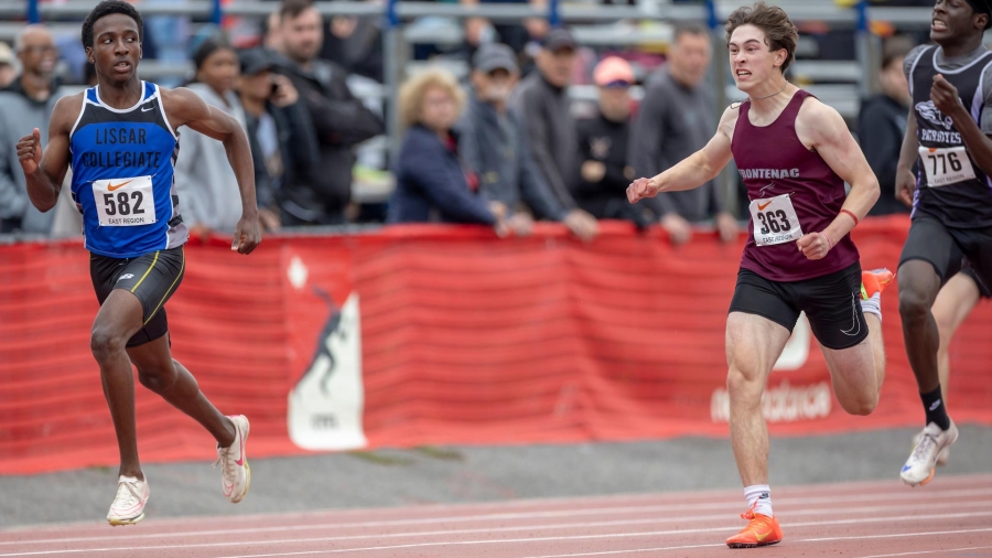 (Ottawa, Canada---29 May 2025) Stephan Balson and Wyatt Lee compete at the 2025 OFSAA East Region Qualifier Track and Field meet. Photograph Copyright 2025 Sean Burges / Mundo Sport Images.
If posting to social media please tag @mundosportimages
Filename
SB20250529EastRegions90.JPG
Copyright
Copyright Sean Burges / Mundo Sport Images, 2025 seanburges@yahoo.com seanburges@mundosportimages.com www.mundosportimages.com