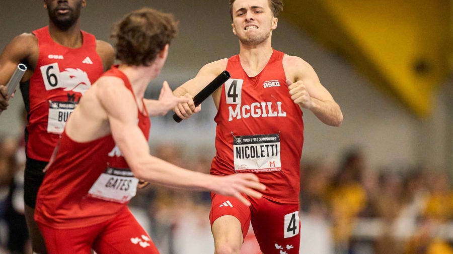 Luca Nicoletti (McGill) competes at the USport Track and Field Championships at the University of Windsor in Windsor, Ontario on Saturday, March 8, 2025.
GEOFF ROBINS Mundo Sport Images