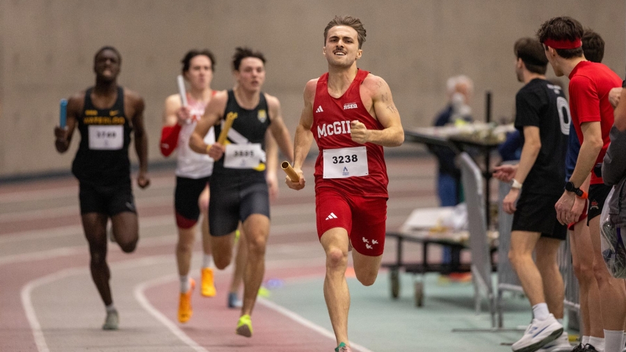 (Montreal, Canada---24 January 2026)  Luca Nicoletti of McGill at the McGill Team Challenge held in the Tomlinson Fieldhouse on the campus of McGill University .

Copyright 2026 Miles Ryan / Mundo Sport Images.

If posting to social media please tag @mundosportimages
