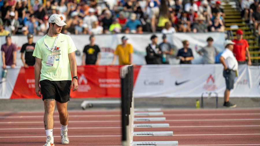 (Ottawa, Canada---02 August 2025) /Volunteer/ competes on Day 4 of the Canadian Track and Field Championships presented by Bell at the Terry Fox Athletic Facility.

Copyright 2025 Miles Ryan / Mundo Sport Images.

If posting to social media please tag @mundosportimages